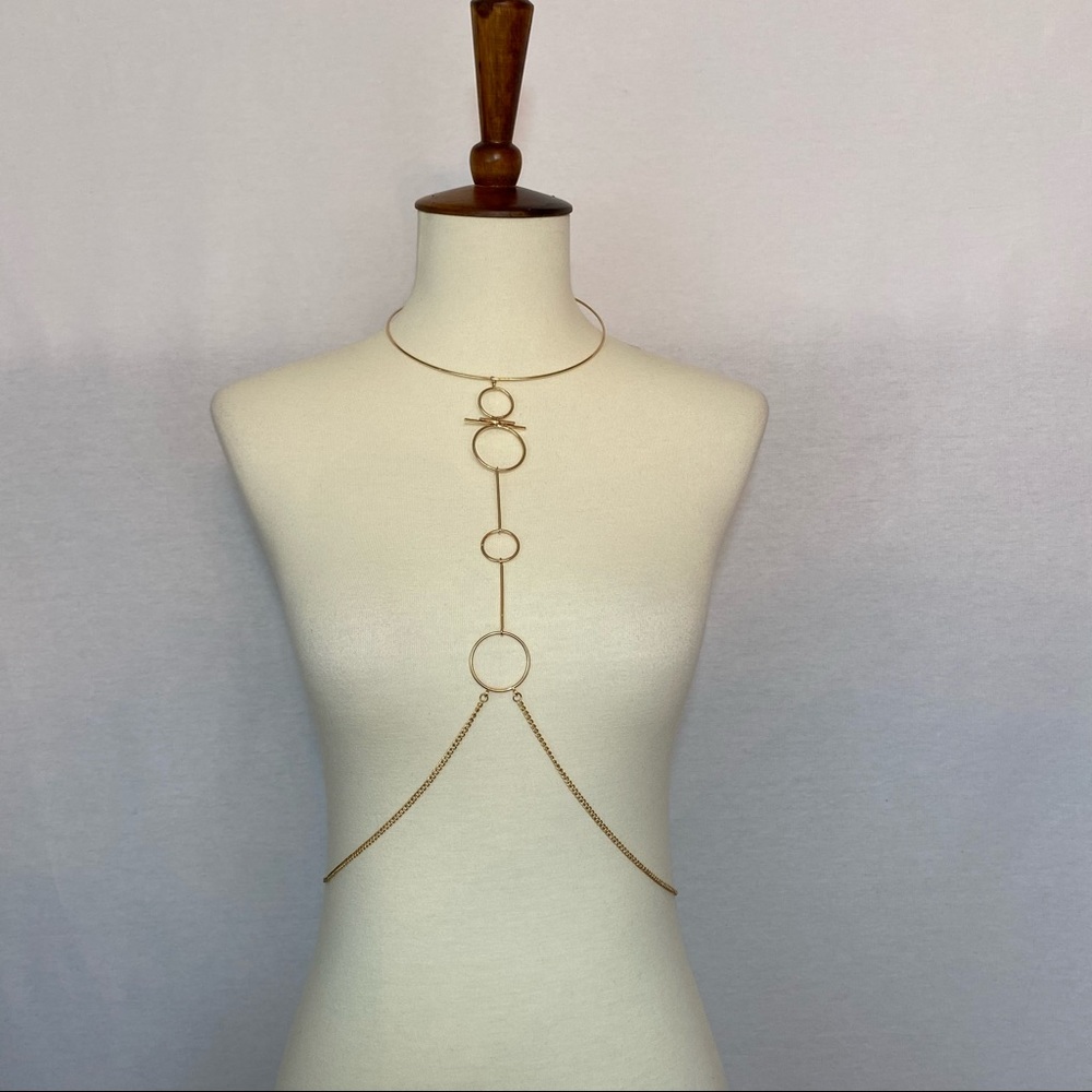 Punk Boho Bikini Waist Chain Body Harness Necklace - Picture 12 of 15